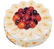Ankara Şentepe Çiçekçi firma ürünümüz  meyvalı 4 ile 6 kişilik yaşpasta  tatlı pasta gönderme sitesi